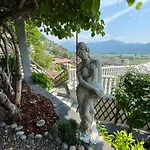 Patrizia With A Fantastic View Of Maggiore And The Pool Villa Gordola